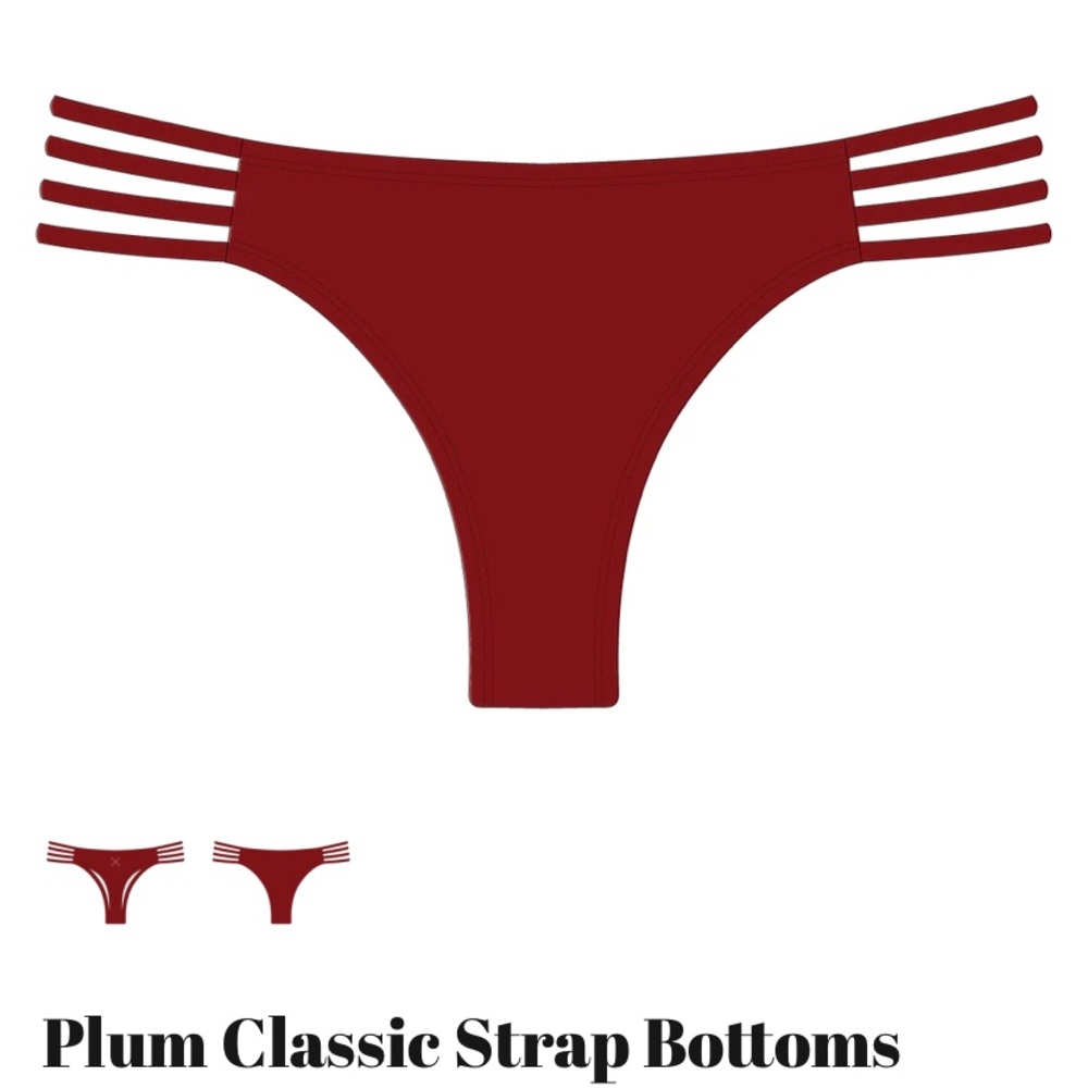 Boutine LA Plum Classic Strap Bottoms